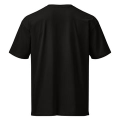 Men's premium heavyweight t-shirt — PJR Built Different — Black, back view