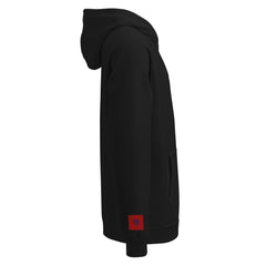 Men's premium fleece hoodie — PJR Built Different — Black, right view