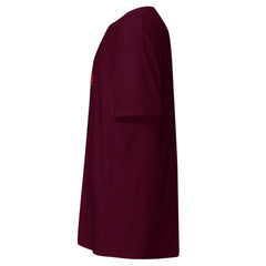 Men's classic t-shirt — PJR Built Different — Maroon, left view