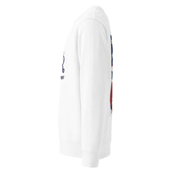 Men's eco sweatshirt — PJR Built Different — 2.0 White, left view