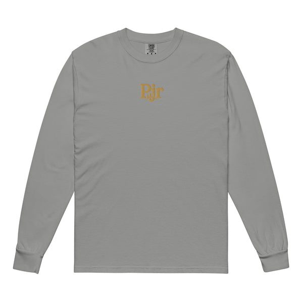 Men's garment-dyed heavyweight long sleeve