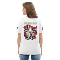 Men's organic tee — No Ordinary — PJR Built Different — 2.0 White, back view