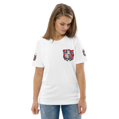 Men's organic tee — No Ordinary — PJR Built Different — 2.0 White, front detail