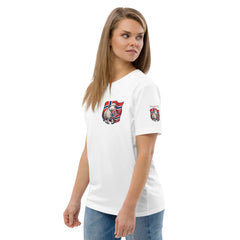 Men's organic tee — No Ordinary — PJR Built Different — 2.0 White, left front view