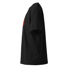 Men's organic oversized tee — PJR Built Different — 2.0 Black, left view
